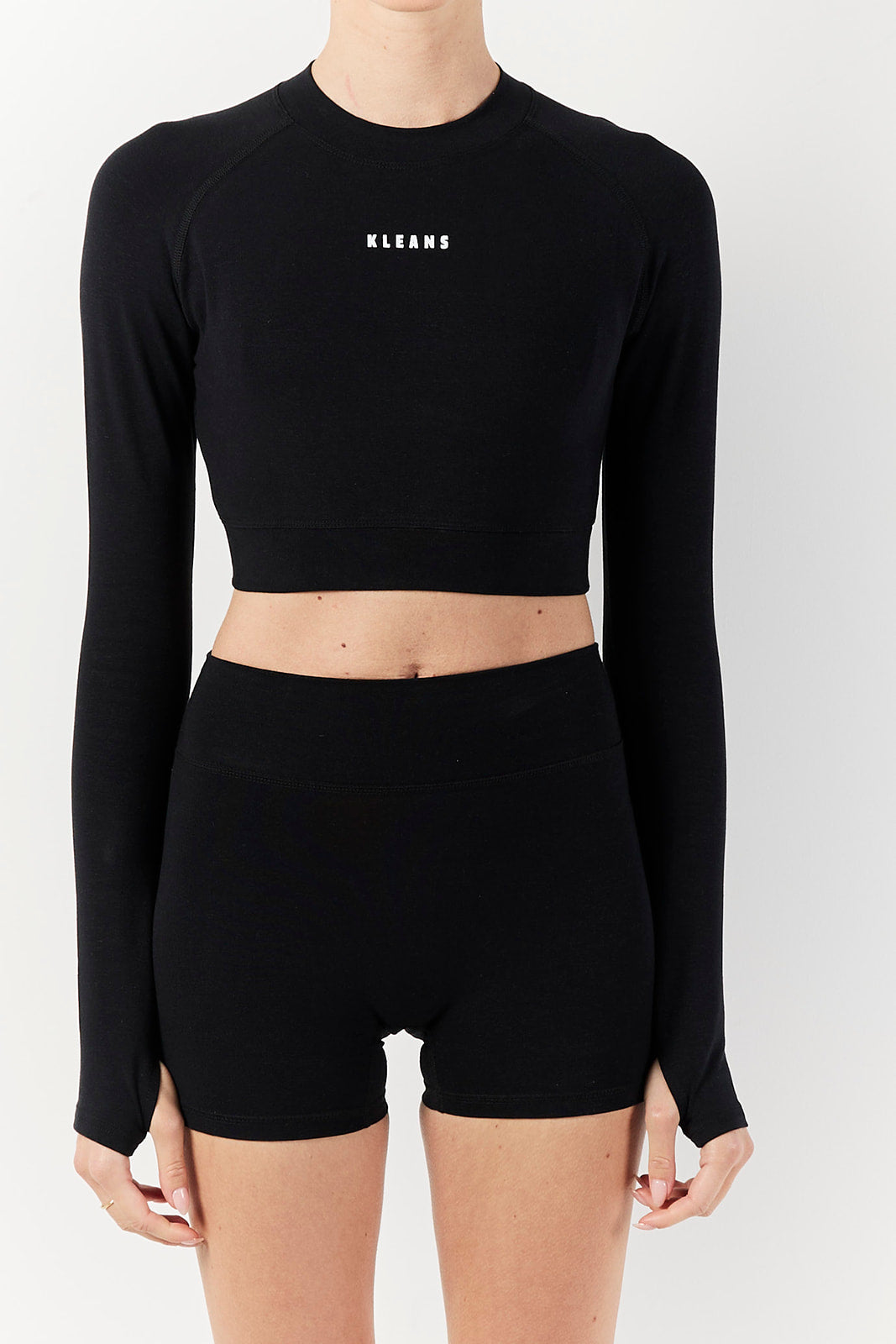 The Perfect Long Sleeve Crop Top in Hemp & Organic Cotton